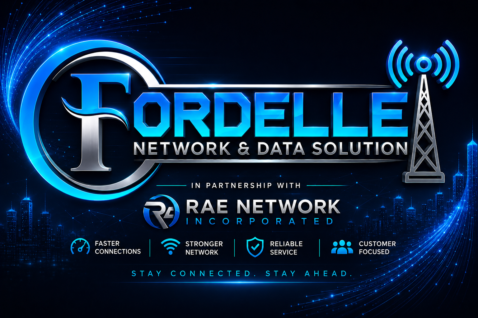 Fordelle Network and Data Solutions in partnership with RAE Network Incorporated